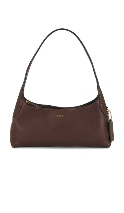 Coach Natural Grain Leather Brooklyn Shoulder Bag 26 In Maple