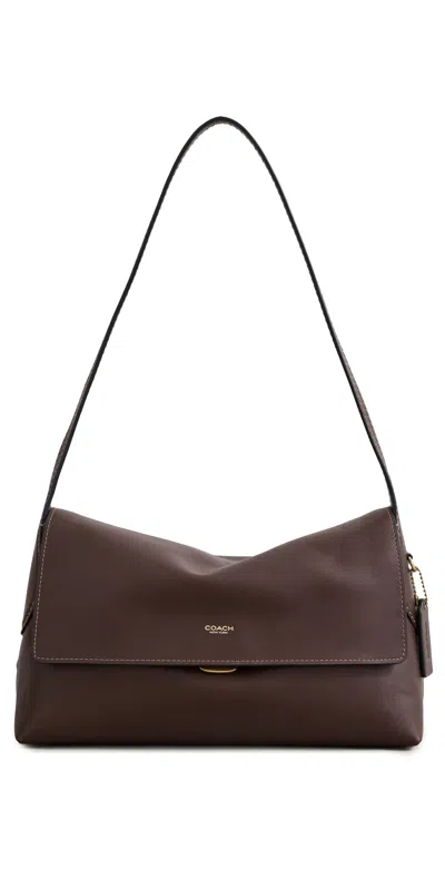 Coach Natural Grain Leather Chelsea Shoulder Bag 30 B4/maple