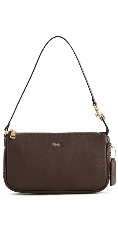 Coach Natural Grain Leather Plaza Bag Maple