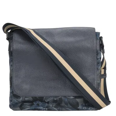Pre-owned Coach Navy Canvas Leather Shoulder Bag () In Blue