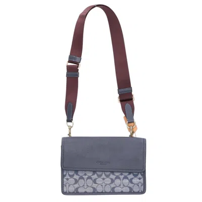 Pre-owned Coach Navy Canvas Shoulder Bag ()
