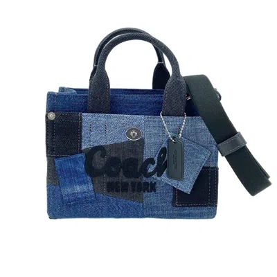 Pre-owned Coach Navy Denim Handbag ()