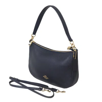 Pre-owned Coach Navy Handbag Shoulder Bag ()