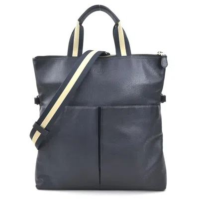 Pre-owned Coach Navy Leather Handbag Shoulder Bag ()