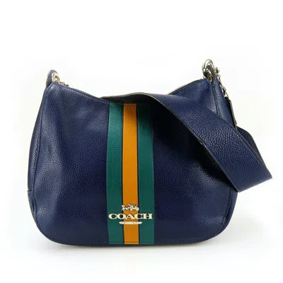 Pre-owned Coach Navy Shoulder Bag ()