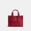 Coach New Year Cargo Tote 26 Mit  Schriftzug In Schlangenoptik In Red