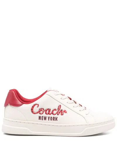 Coach New Year High Line Sneakers In Nude