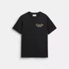 Coach New Year Snake Script T-shirt In Organic Cotton