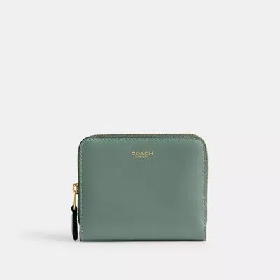Coach New York Billfold Wallet In Brass/sage