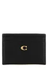 Coach Portacarte In Pelle Nera  Donna In Black