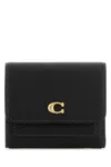 Coach New York Black Leather Wallet In Black