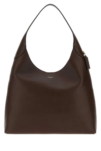 Coach New York Borsa A Spalla Brooklyn 39 In Brown