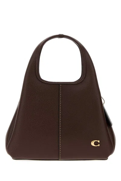 Coach New York Borsa A Spalla Lana 23 In Brown
