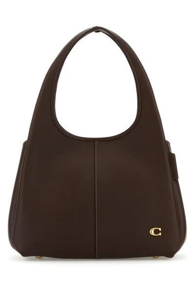 Coach New York Brown Leather Lana Shopping Bag