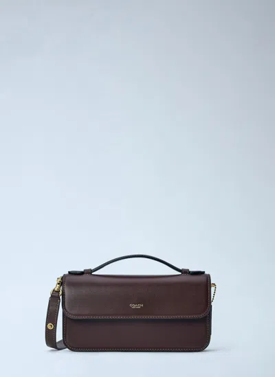 Coach New York Elora Top Handle Crossbody Bag In Brown
