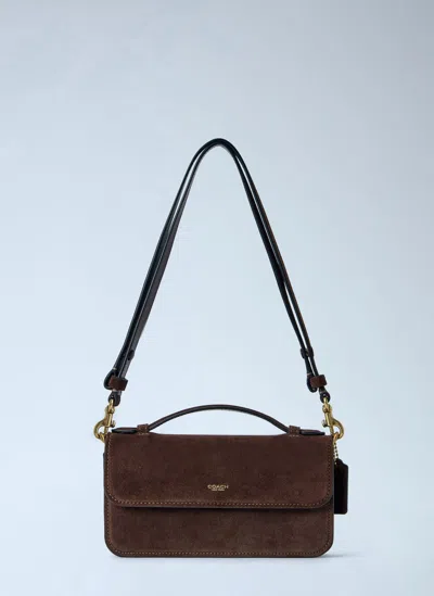 Coach New York Elora Top Handle Crossbody Bag In Brown