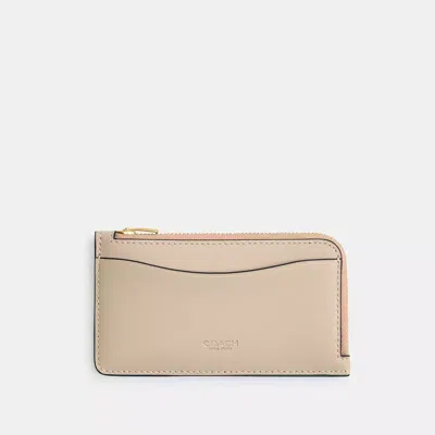 Coach New York Kartenetui In Blockfarben Mit Reissverschluss