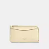 Coach New York Kartenetui Mit Reissverschluss In Beige