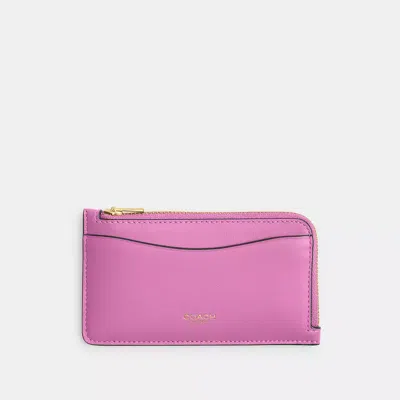 Coach New York Kartenetui Mit Reissverschluss In Pink