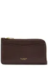 Coach New York Leather Cardholder In Brown