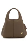 Coach New York Mud Leather Lana 23 Handbag In Brown