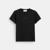 Coach New York Ribbed T-shirt In Black