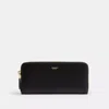 Coach New York Slim Accordion Zip Wallet In Black