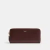 Coach New York Slim Accordion Zip Wallet In Burgundy