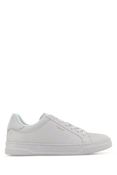 Coach New York White Leather High Line Sneakers
