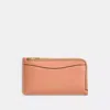 Coach New York Zip Card Case In Orange