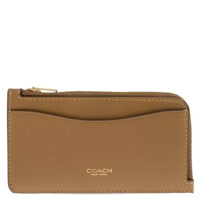 Coach New York Zip Leather Card Case
