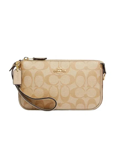 Coach Nolita 19 Checkered Handbag In Nude
