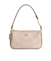 Coach Nolita 19 In Blocked Signature Canvas In Gold/sand/tan