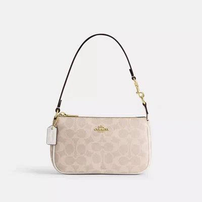 Coach Nolita 19 In Signature Canvas In Beige