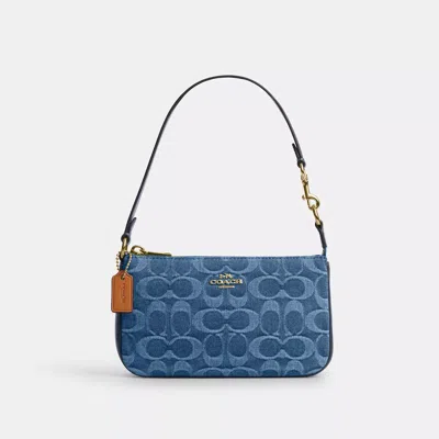 Coach Nolita 19 In Signature Denim In Blue
