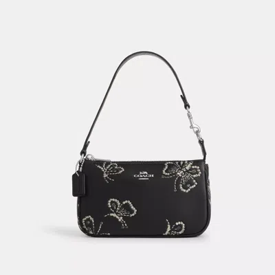Coach Nolita 19 With Sparkly Butterfly Print In Black