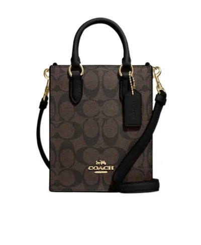 Coach North South Todd Shoulder Bag In Black