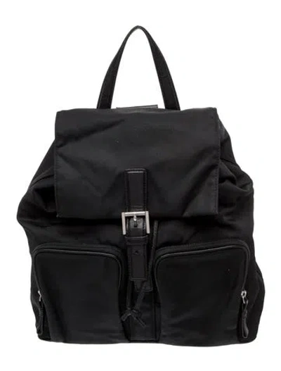 Pre-owned Coach Nylon Backpack In Black