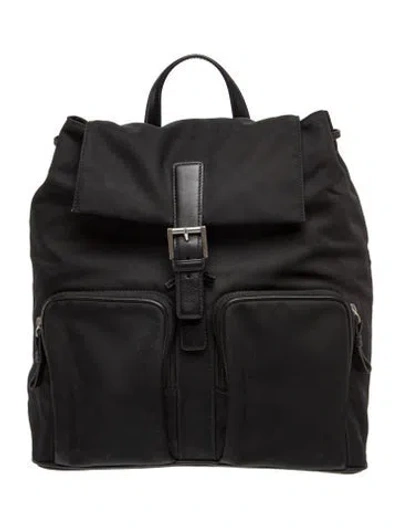 Pre-owned Coach Nylon Backpack In Black