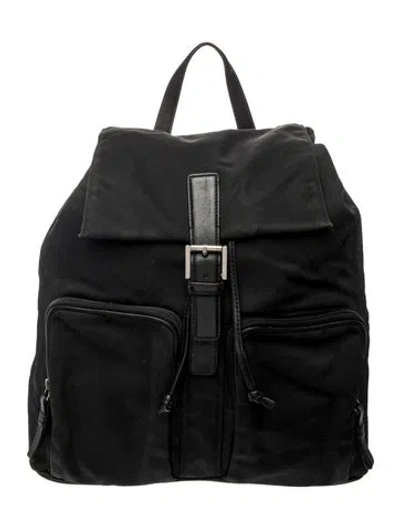 Pre-owned Coach Nylon Backpack In Black