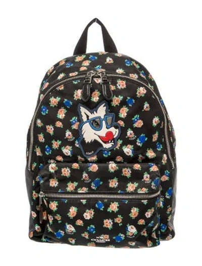 Pre-owned Coach Nylon Backpack In Black