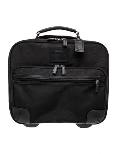 Pre-owned Coach Nylon Briefcase In Black