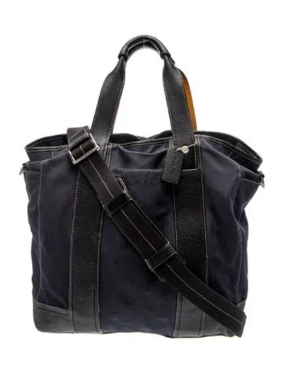 Pre-owned Coach Nylon Bucket Bag In Black