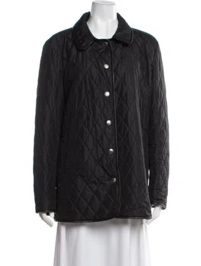 Pre-owned Coach Nylon Coat In Gray