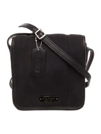 Pre-owned Coach Nylon Crossbody Bag In Black