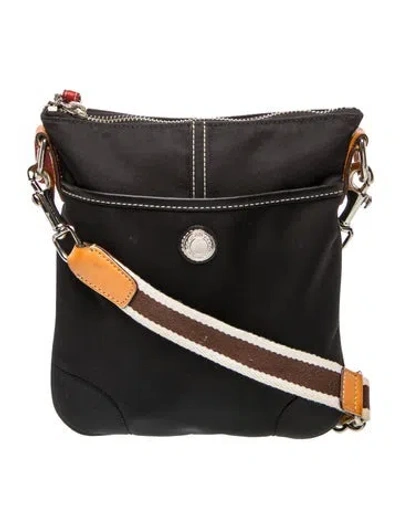 Pre-owned Coach Nylon Crossbody Bag In Black
