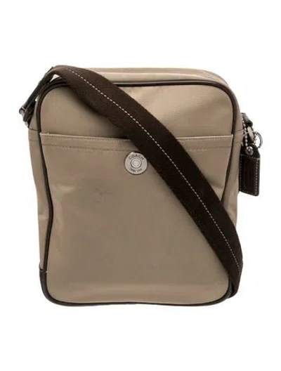 Pre-owned Coach Nylon Crossbody Bag In Neutral