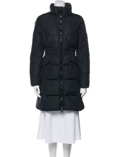 Pre-owned Coach Nylon Down Coat In Black