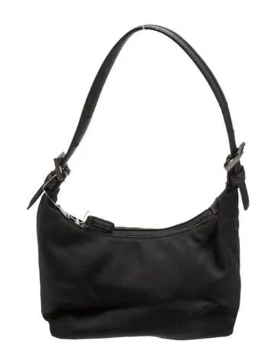 Pre-owned Coach Nylon Hobo In Black