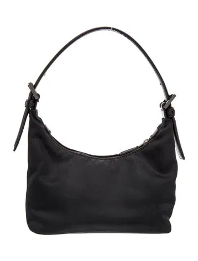 Pre-owned Coach Nylon Hobo In Black